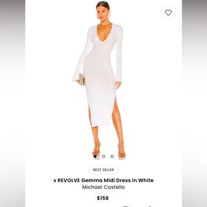 Revolve White Midi Dress